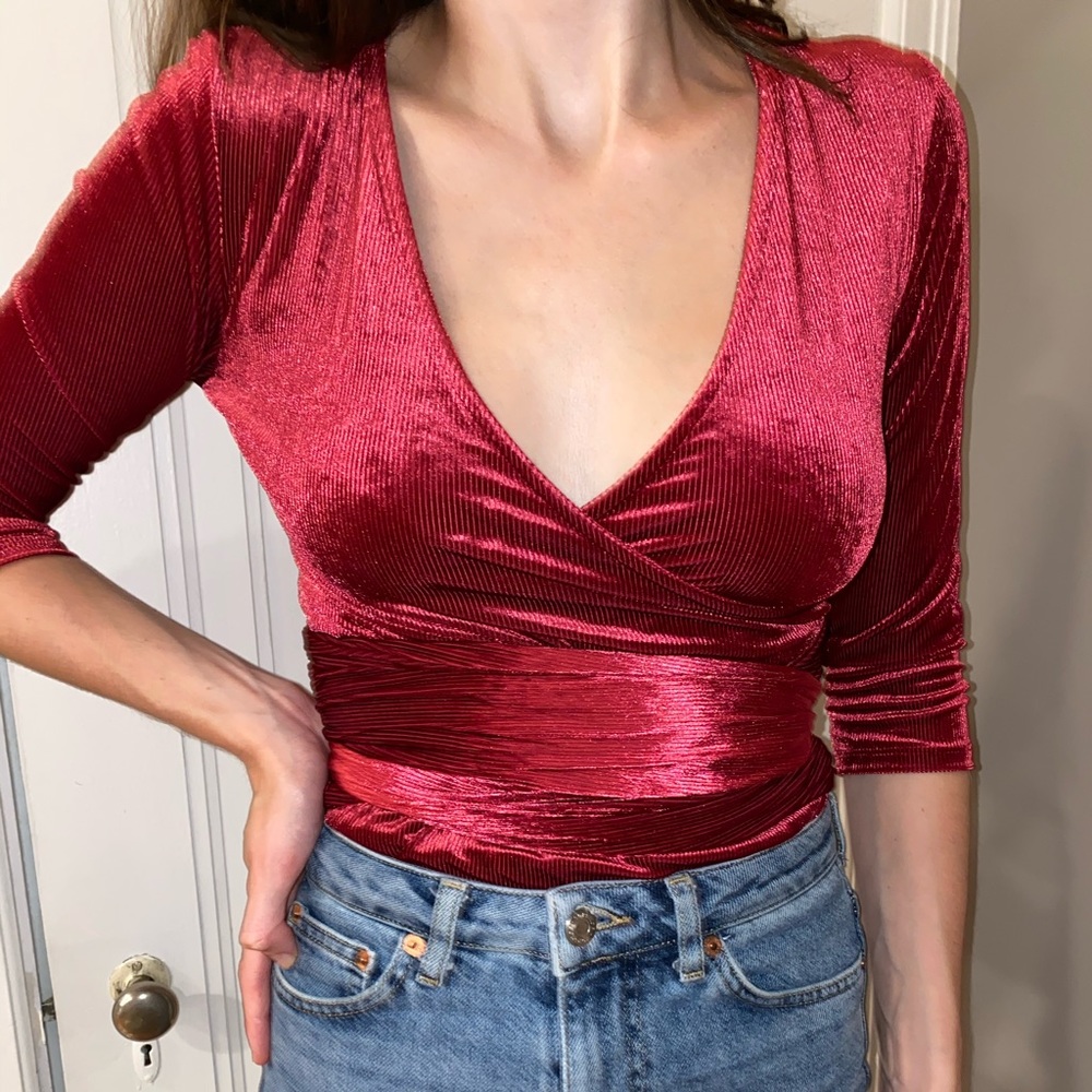 Velvet Holiday Blouse